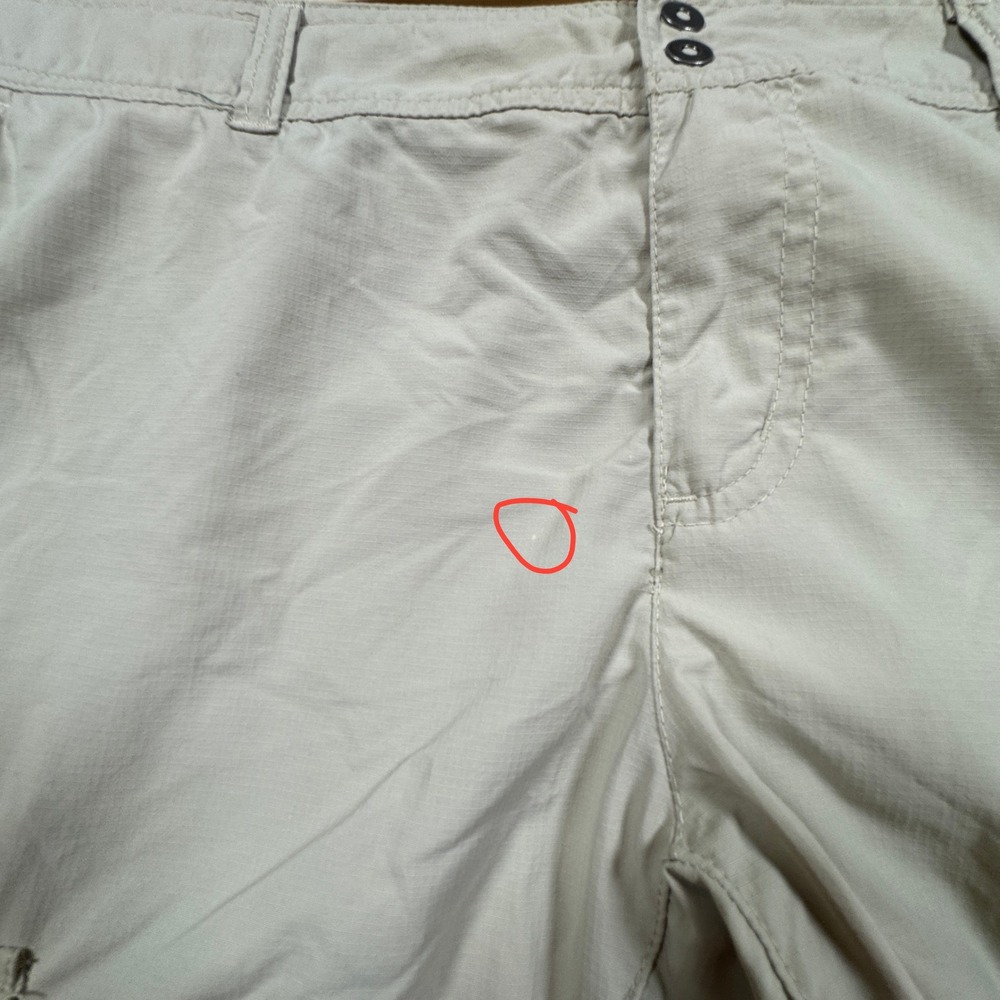 Columbia‎ Women's PFG Pants Khaki 12 Omni-Shade Fishing Hiking Cargo Lightweight - Picture 6 of 12